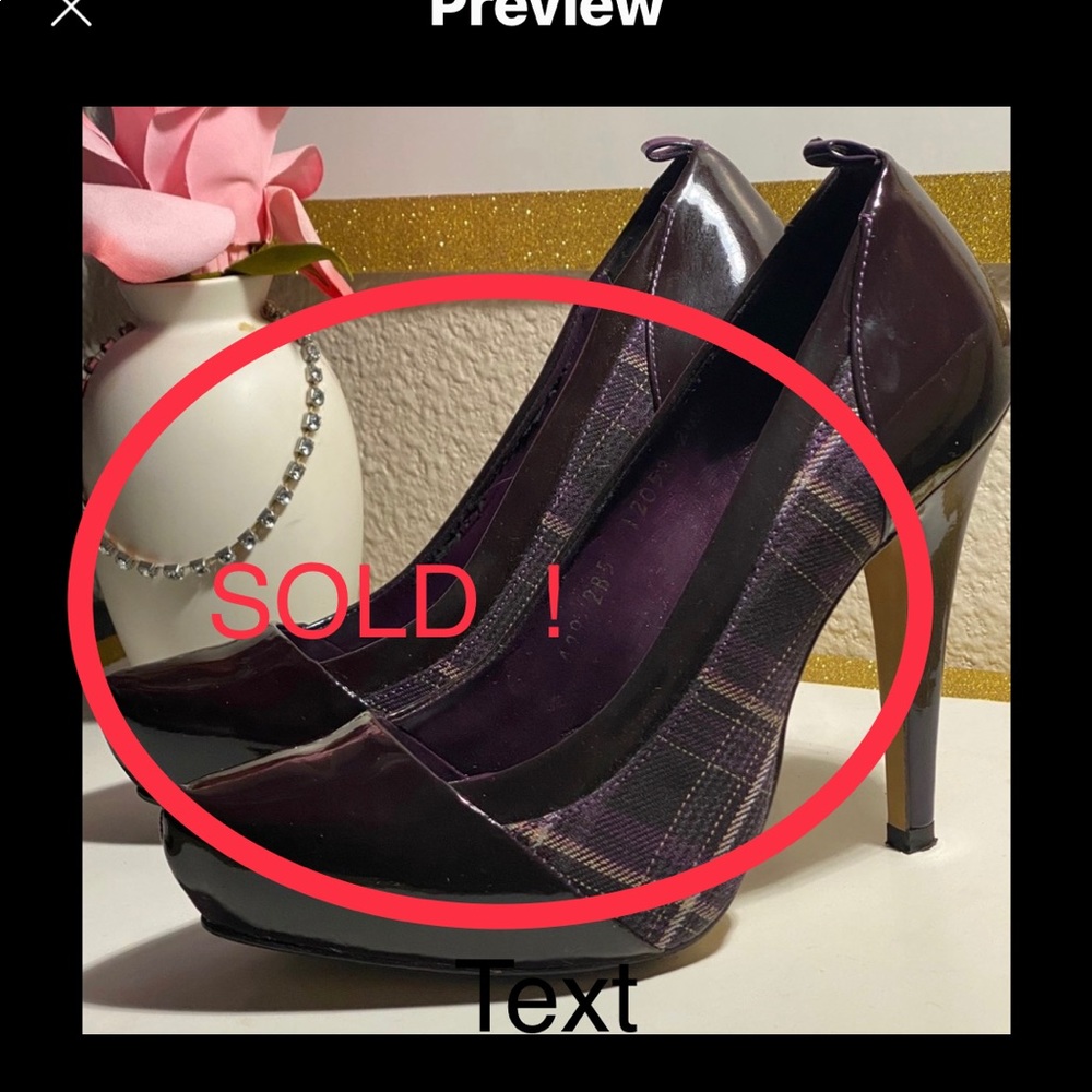 Sexy dark purple size “ 7”